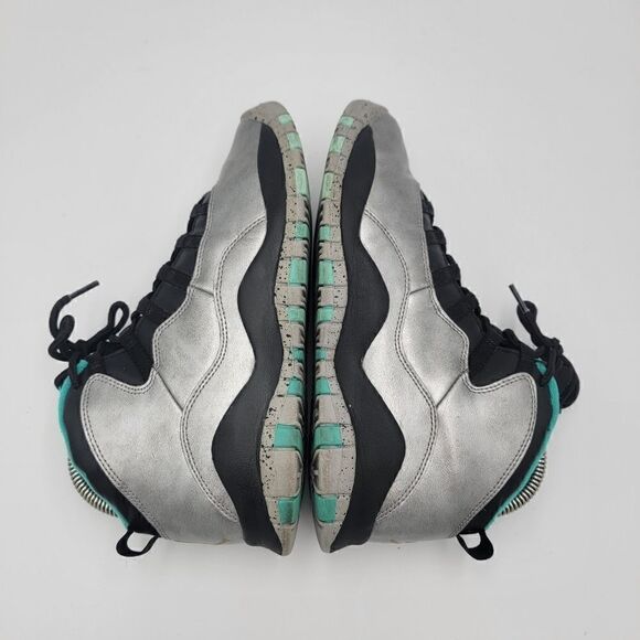 Nike Air Jordan X Size 7Y Silver  Lady Liberty Sneaker 705179-045 Womens sz 8.5 - Picture 7 of 9